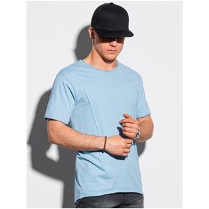 Pánske tričko bez potlače S1378 - svetlo nebesky modrá vyobraziť