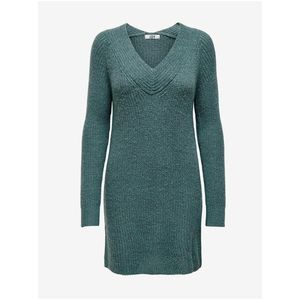 Tmavozelené svetrové šaty Jacqueline de Yong Wendy vyobraziť