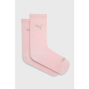 Ponožky Puma 2-pak dámske, ružová farba vyobraziť
