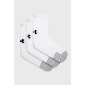 Ponožky Under Armour (3-pack) 1346750 biela farba vyobraziť
