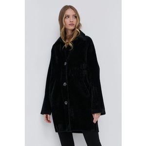 Kabát Pinko dámsky, čierna farba, prechodný vyobraziť