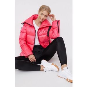 Páperová bunda Deha dámska, ružová farba, zimná vyobraziť