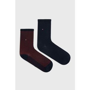 Ponožky Tommy Hilfiger dámske, tmavomodrá farba vyobraziť
