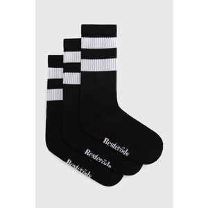 Ponožky Resteröds pánske, čierna farba vyobraziť