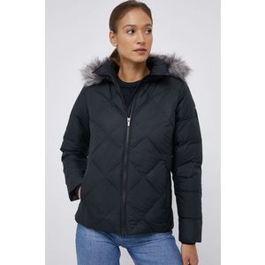 Páperová bunda Columbia dámska, čierna farba, zimná vyobraziť