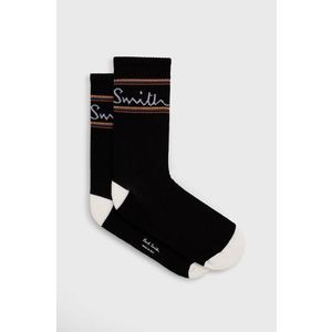 Ponožky Paul Smith pánske, čierna farba vyobraziť