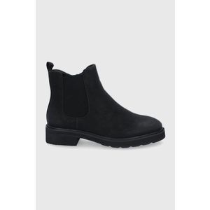 Topánky Chelsea Answear Lab dámske, čierna farba, na plochom podpätku vyobraziť