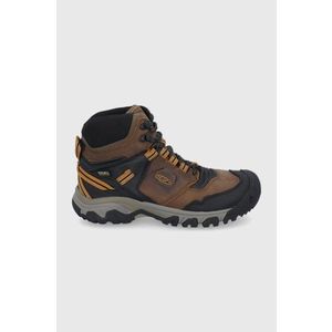 Topánky Keen Ridge Flex 1025666-BISON.GOLD, pánske, hnedá farba, jemne zateplené vyobraziť
