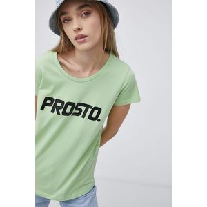 Bavlnené tričko Prosto zelená farba vyobraziť