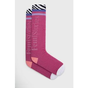 Ponožky Femi Stories dámske, fialová farba vyobraziť