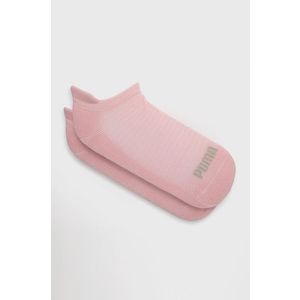 Ponožky Puma dámske, ružová farba vyobraziť