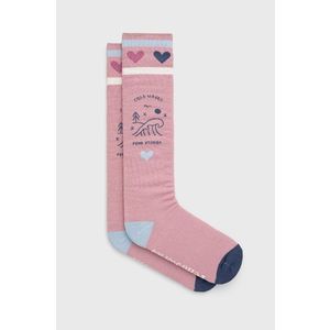Ponožky Femi Stories dámske, ružová farba vyobraziť