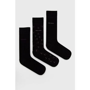 Ponožky Boss pánske, čierna farba vyobraziť