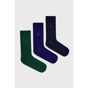 Ponožky Polo Ralph Lauren pánske, fialová farba vyobraziť