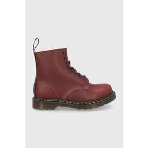 Kožená obuv Dr. Martens pánska, bordová farba vyobraziť