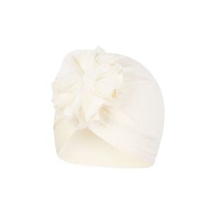 Detská čiapka Broel Bella krémová farba biela, z tenkej pleteniny vyobraziť