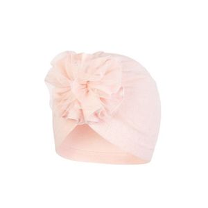 Detská čiapka Broel Bella ružová farba biela, z tenkej pleteniny vyobraziť