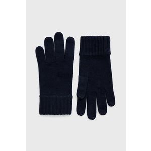 Detské vlnené rukavice Polo Ralph Lauren tmavomodrá farba vyobraziť