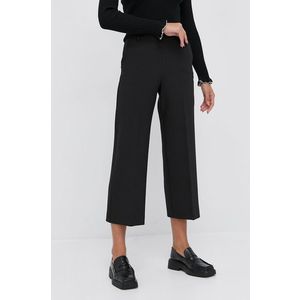 Nohavice MAX&Co. dámske, čierna farba, široké, vysoký pás vyobraziť