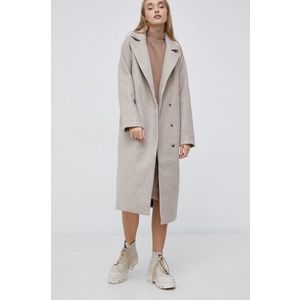 Kabát JDY dámsky, šedá farba, prechodný vyobraziť