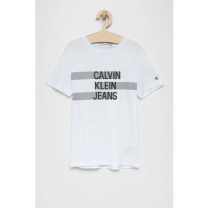 Detské bavlnené tričko Calvin Klein Jeans s potlačou vyobraziť