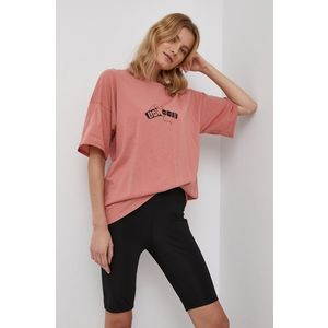 Bavlnené tričko Volcom ružová farba vyobraziť