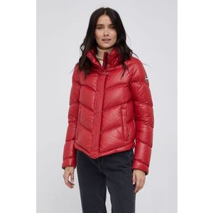 Páperová bunda Colmar dámska, červená farba, zimná vyobraziť