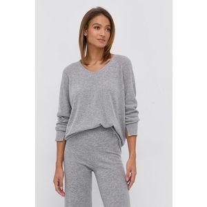 Vlnený sveter Twinset dámsky, šedá farba, ľahký vyobraziť