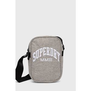 Malá taška Superdry šedá farba vyobraziť