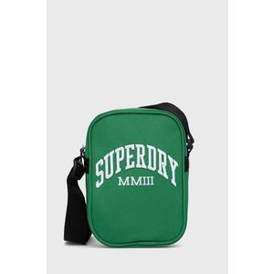 Malá taška Superdry zelená farba vyobraziť