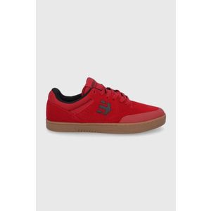 Semišové topánky Etnies Marana červená farba vyobraziť