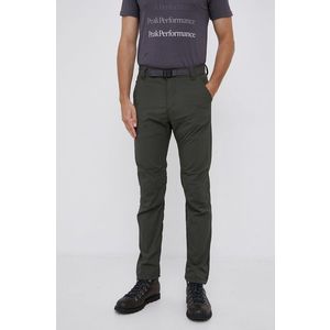 Nohavice Wrangler ATG pánske, zelená farba, rovné vyobraziť