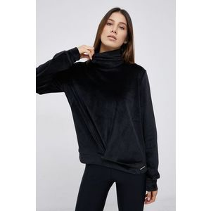 Mikina Emporio Armani Underwear dámska, čierna farba, jednofarebná vyobraziť