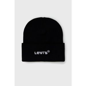 Čiapka Levi's D5548.0006-59, čierna farba vyobraziť