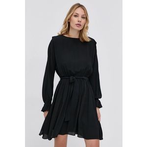 Šaty Marella čierna farba, mini, áčkový strih vyobraziť