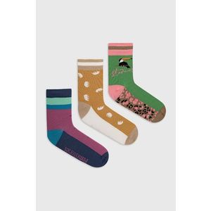 Ponožky Femi Stories dámske, hnedá farba vyobraziť
