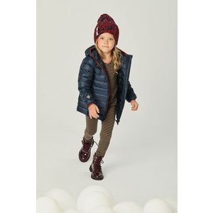 Detská páperová bunda Fluff tmavomodrá farba vyobraziť