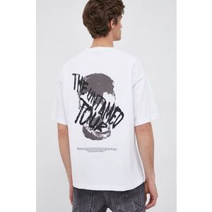 Bavlnené tričko Young Poets Society biela farba, s potlačou vyobraziť