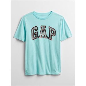 Detské tričko GAP Logo graphic t-shirt Modrá vyobraziť