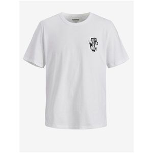 Biele tričko s potlačou Jack & Jones New Port vyobraziť