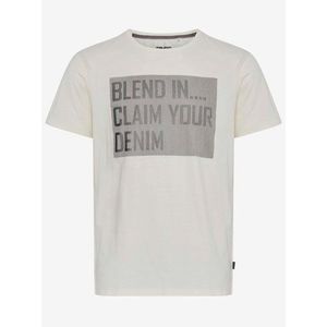 Biele tričko s potlačou Blend vyobraziť