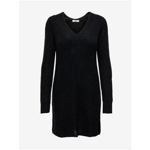 Čierne svetrové šaty Jacqueline de Yong Wendy vyobraziť