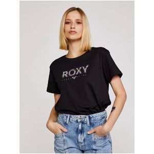 Tričká s krátkym rukávom pre ženy Roxy - čierna vyobraziť