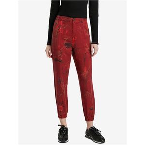 Nohavice pre ženy Desigual - červená vyobraziť