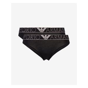 Nohavičky pre ženy Emporio Armani - čierna vyobraziť
