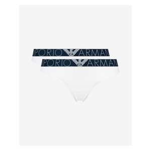 Nohavičky pre ženy Emporio Armani - biela vyobraziť