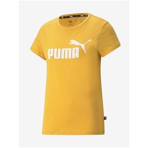 Žlté dámske tričko Puma Ess Logo Tee vyobraziť