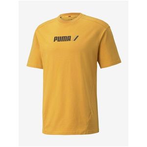 Tričká s krátkym rukávom pre mužov Puma - žltá vyobraziť