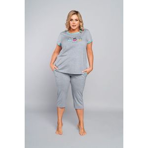 Dámske pyžamo Italian Fashion Tabata 3/4 Sivo-modrá 2XL(44) vyobraziť