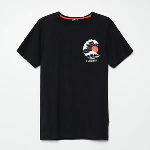 Cropp - Tričko s japonským motívom - Čierna vyobraziť